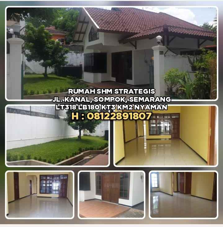 dijual rumah jl kanal sompok semarang