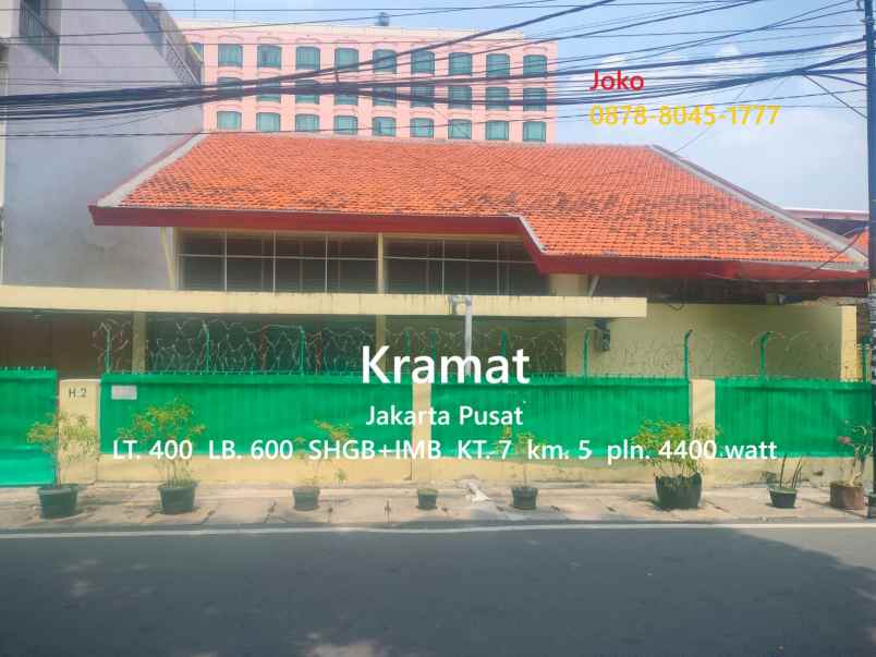 dijual rumah jl kramat
