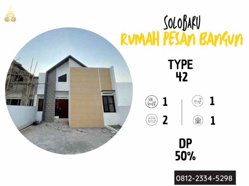 dijual rumah jl sawahan kudu baki