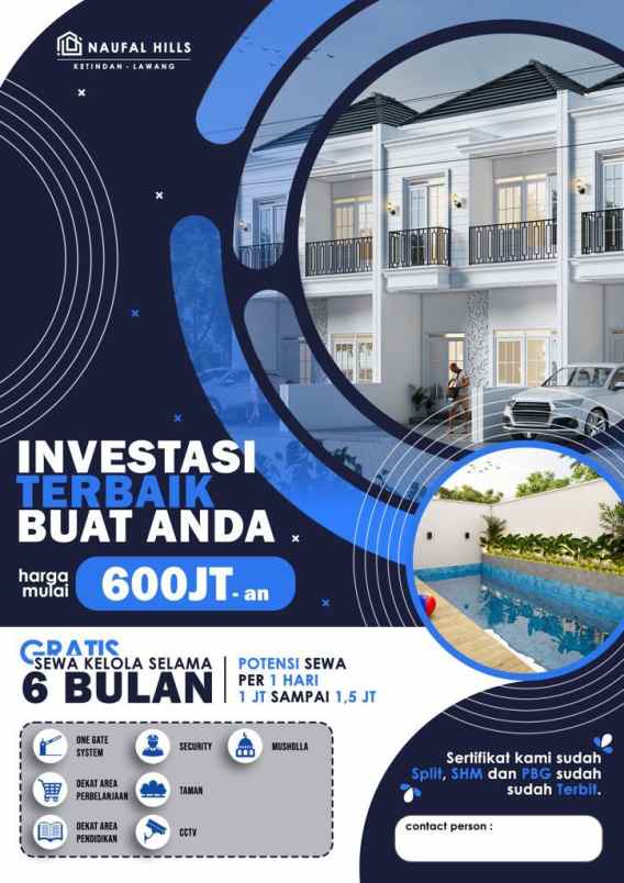 dijual rumah jl tegal rejo rt 01 rw 07