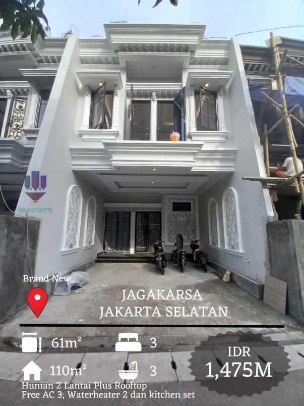 dijual rumah jln jagakarsa