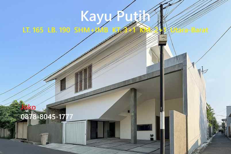 dijual rumah kayu putih