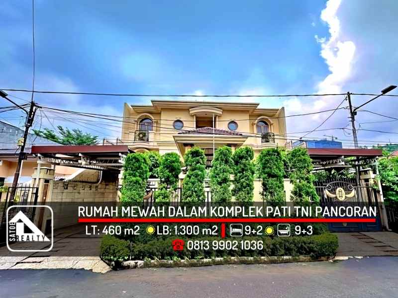 dijual rumah komplek pati tni pancoran