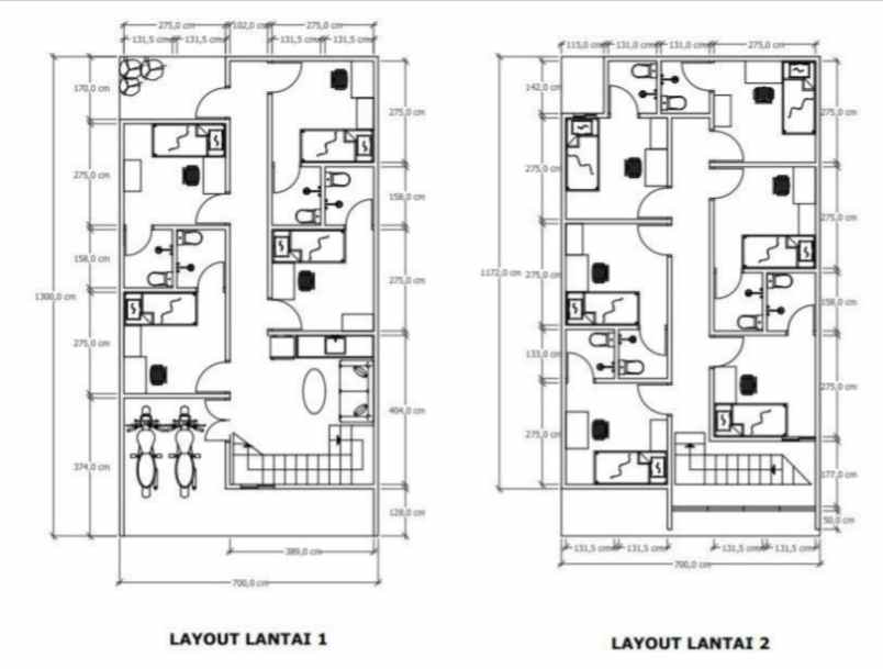 dijual rumah kost perabotannya lengkap dekat ipb