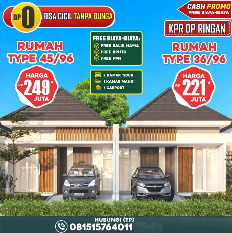 dijual rumah luas tanah 8x12lokasi tukum