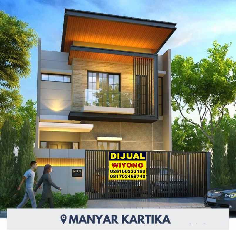 dijual rumah manyar kartika