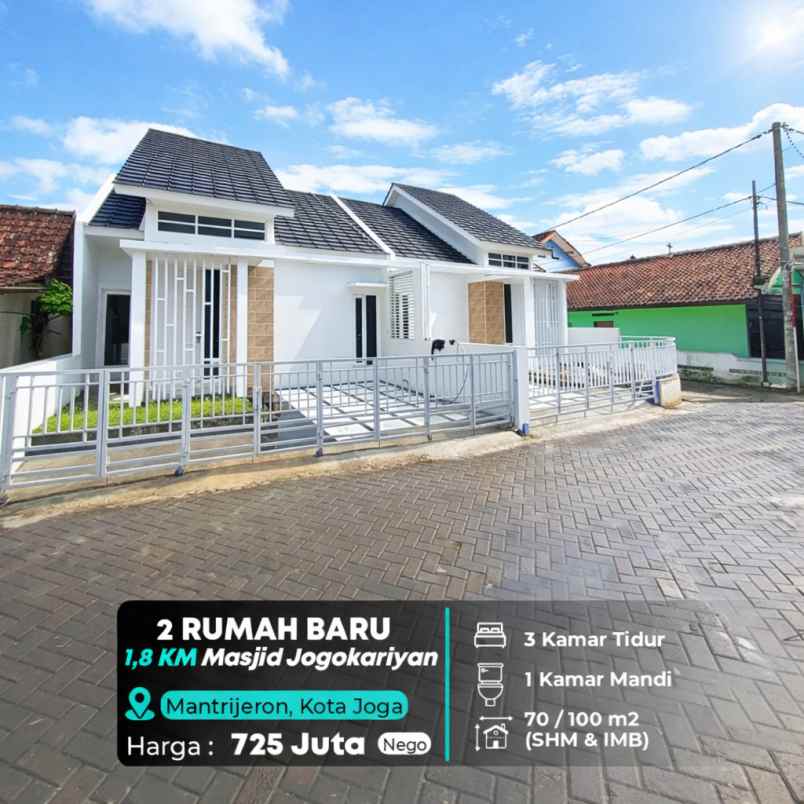dijual rumah masjid jogokariyan