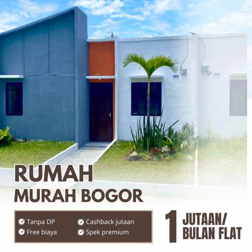 dijual rumah murah subsidi tanpa dp 1 jutaan perbulan