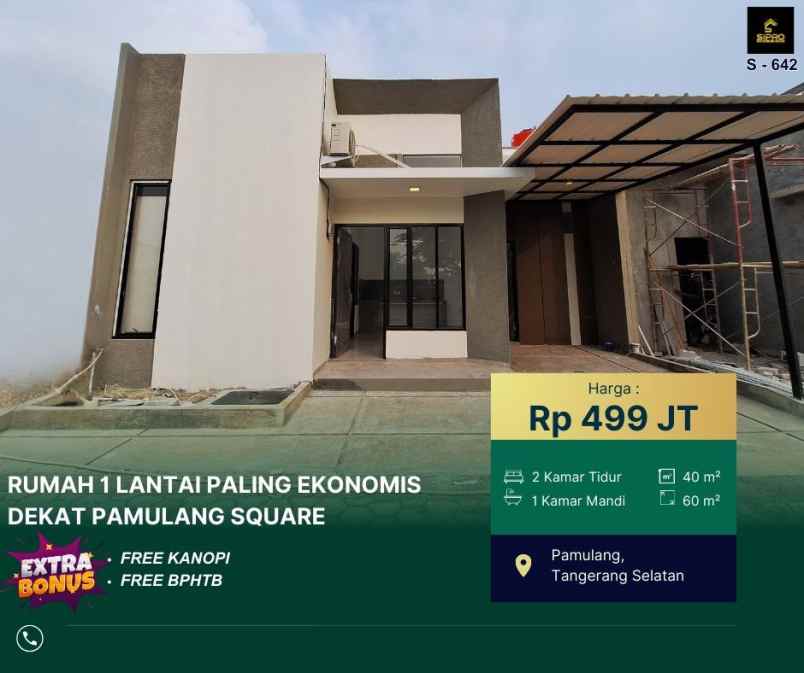 dijual rumah pamulang tangsel