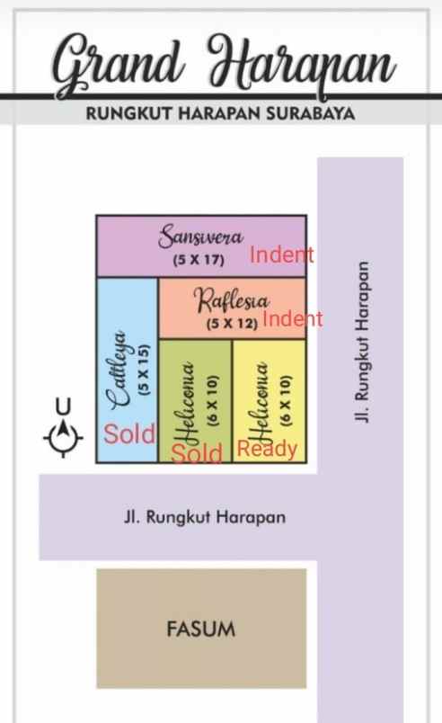 dijual rumah rungkut harapan