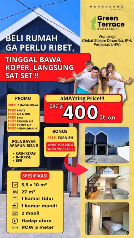 dijual rumah rungkut surabaya jawa timur