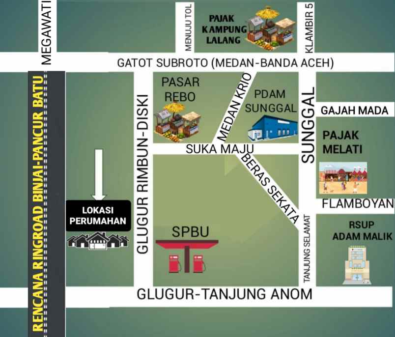 dijual rumah sei mencirim