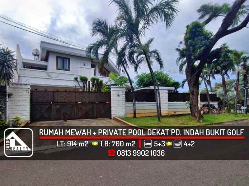dijual rumah sekolah kenca pondok indah