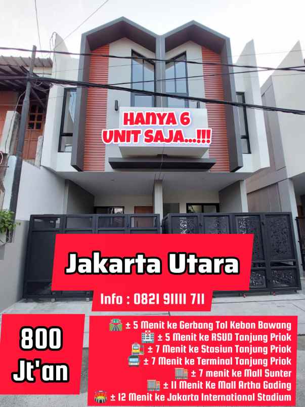 dijual rumah tanjung priok