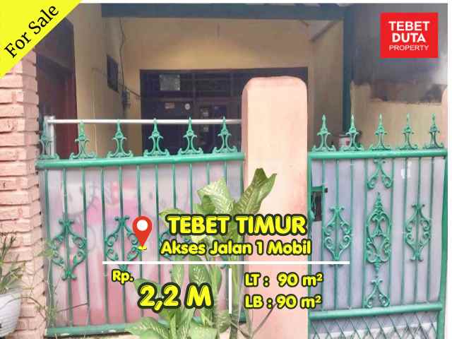 dijual rumah tebet timur