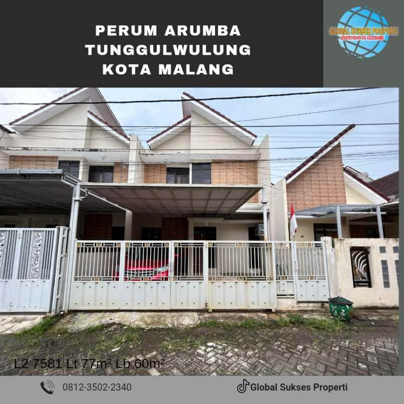 dijual rumah tunggul wulung