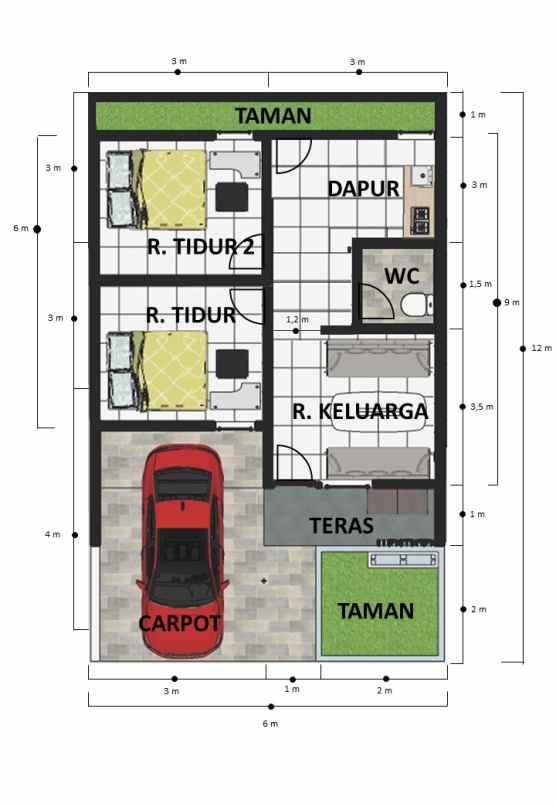 dijual rumah v2qh h7x samudra jaya kec