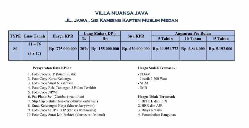 dijual rumah villa nuansa java jl jawa