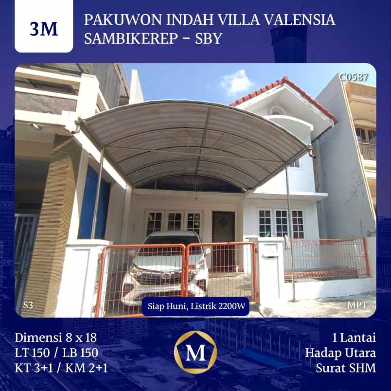 dijual rumah villa valensia