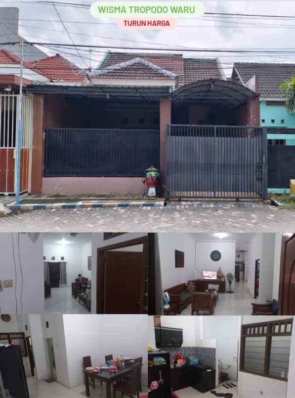 dijual rumah wisma tropodo waru