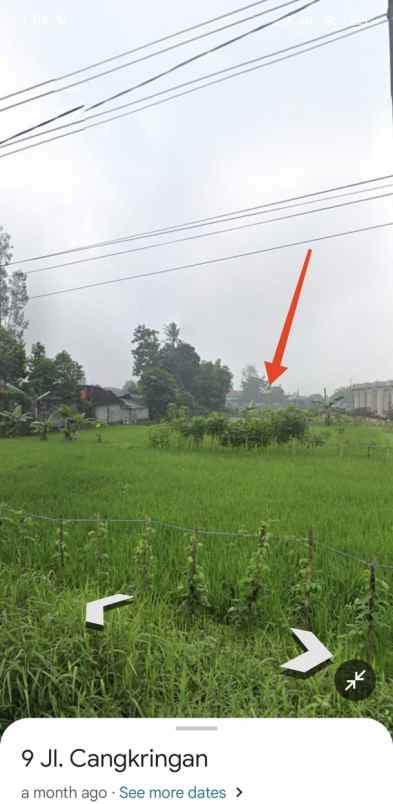 dijual sawah strategis di jalan cangkringan sleman
