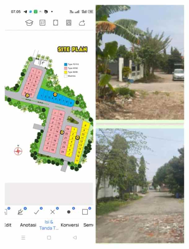 dijual tanah exks ksb di jl wolter mongensidi semarang