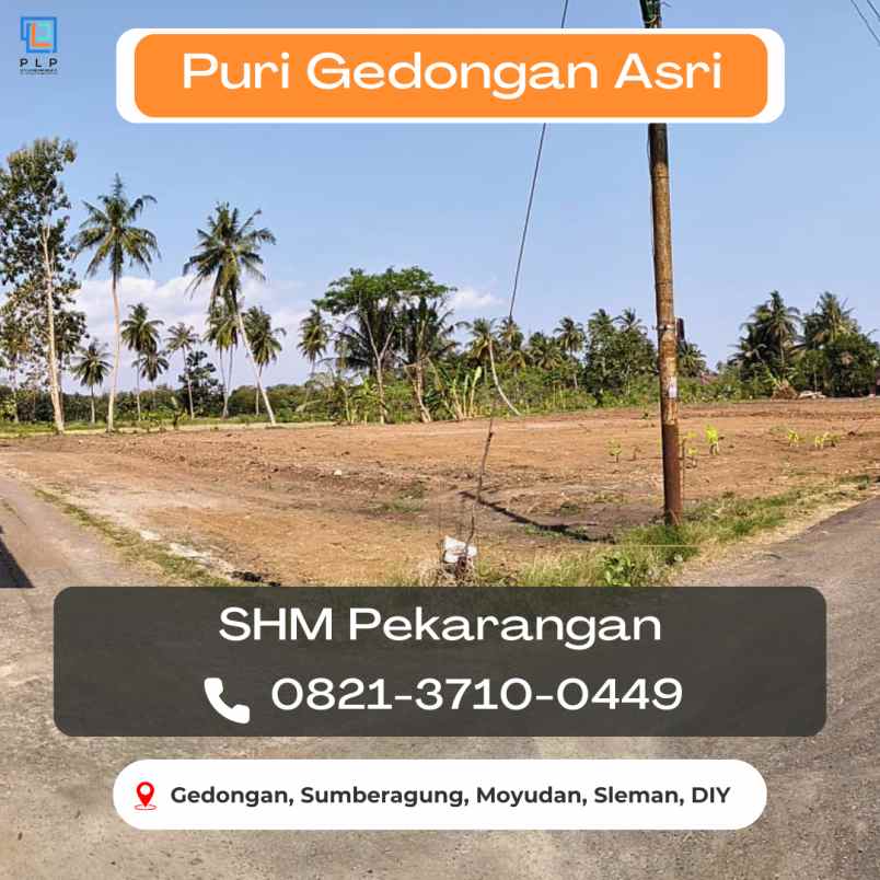 dijual tanah gedongan sumberagung