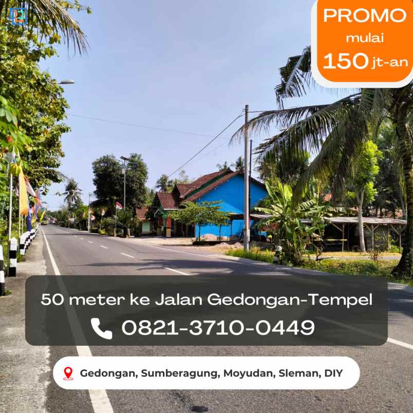 dijual tanah gedongan sumberagung