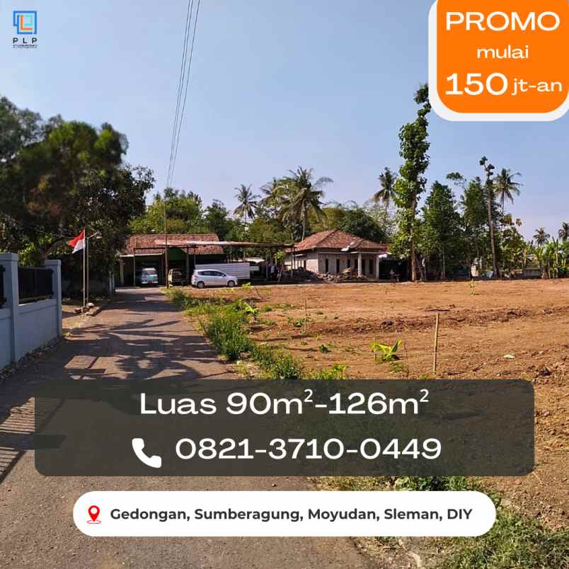 dijual tanah gedongan sumberagung