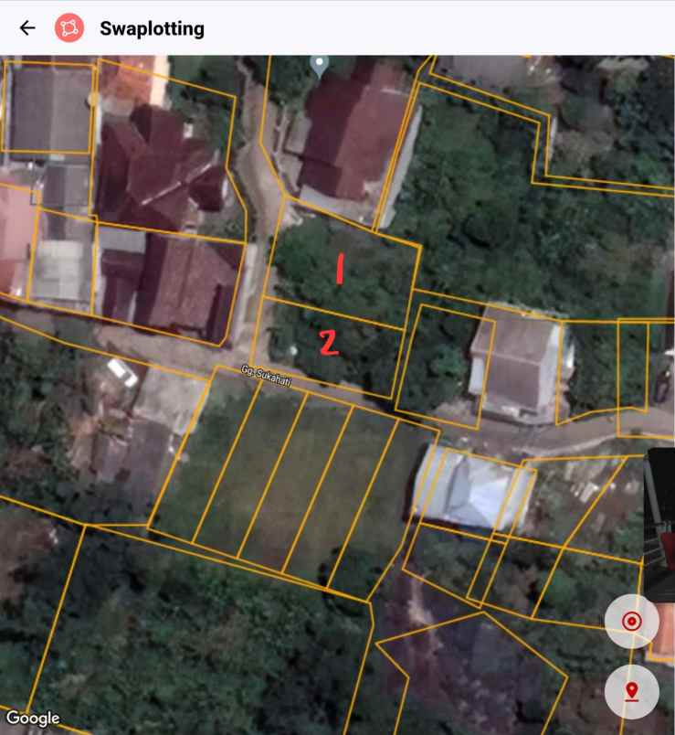 dijual tanah gg sukahati sukahati kec