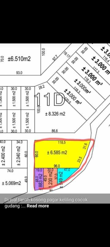 dijual tanah industri di kic atau gatsu semarang