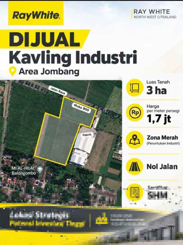 dijual tanah jalan jati pelem diwek