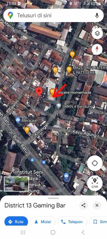 dijual tanah jalan kliningan no b 7