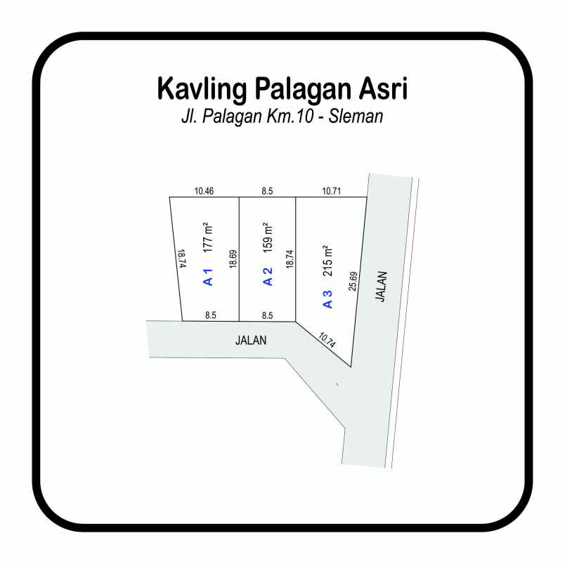 dijual tanah jalan palagan km 10