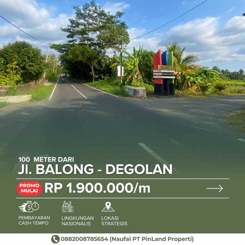 dijual tanah jetis suruh donoharjo