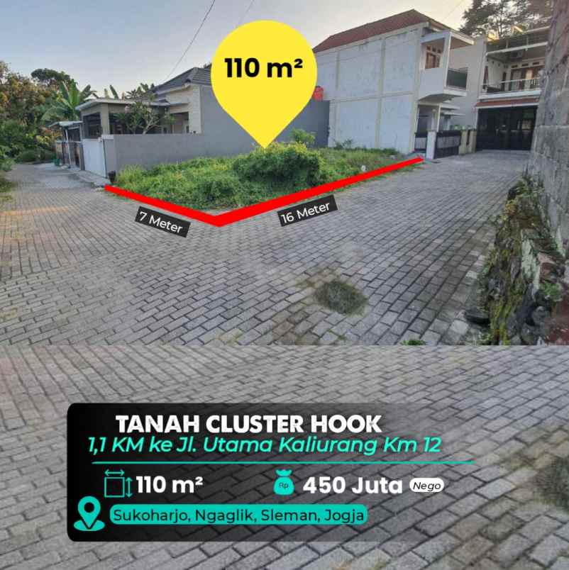 dijual tanah jl kaliurang km 12