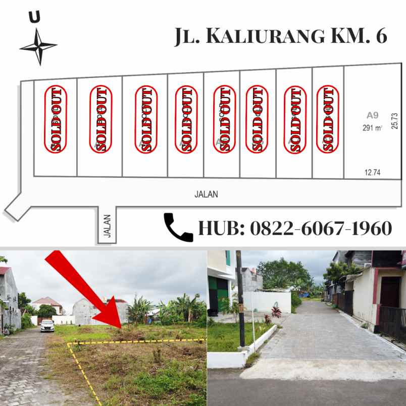 dijual tanah jl kaliurang km 6