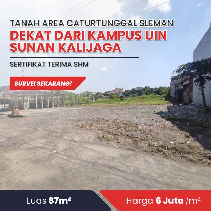 dijual tanah jl laksda adisucipto