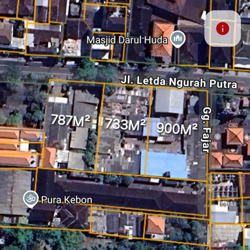 dijual tanah jl letda ngurah putra yangbatu