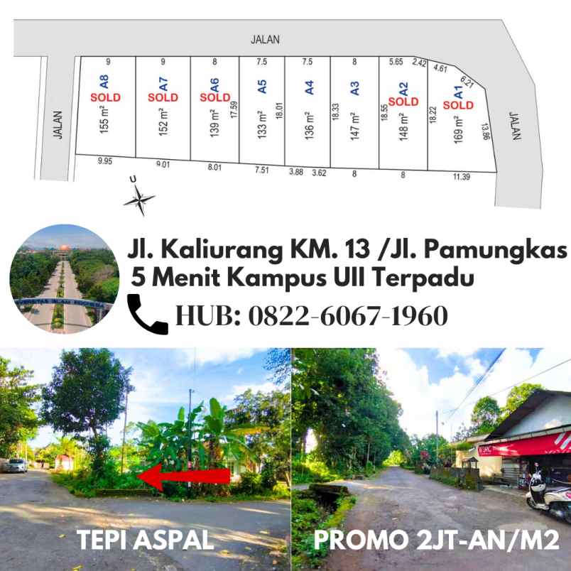 dijual tanah jl pamungkas