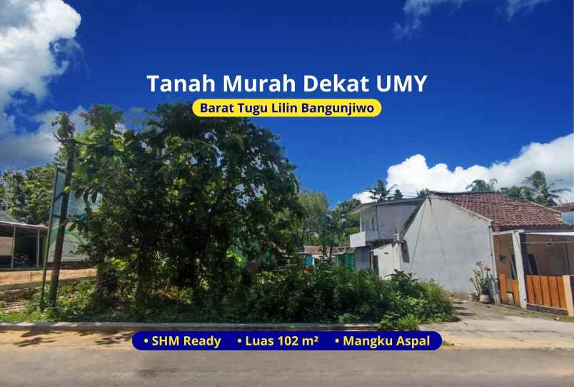 dijual tanah jl sokadadi bangunjiwo