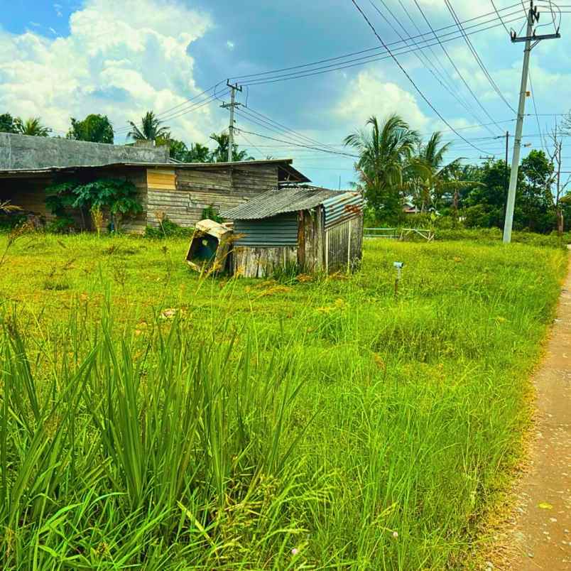 dijual tanah lokasi tj barangan dekat mutiara barangan