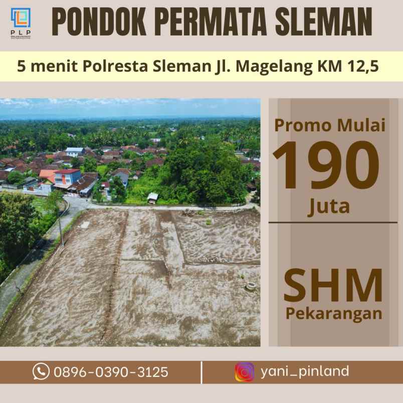 dijual tanah sanggrahan caturharjo