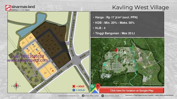 dijual tanah west village