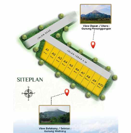 dijual villa ds kesiman kec trawas kab