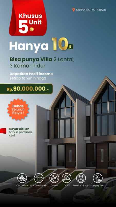 dijual villa gauri akratama