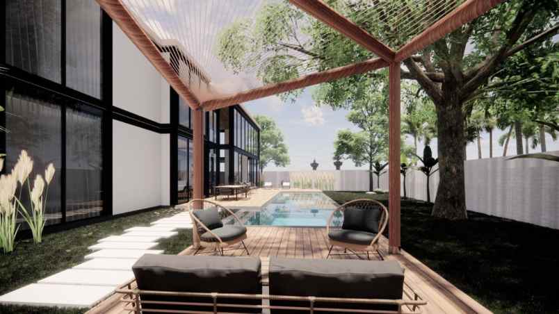 dijual villa jalan pantau mejan canggu