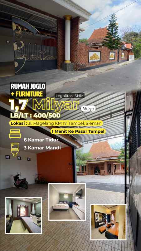 dijual villa tempel