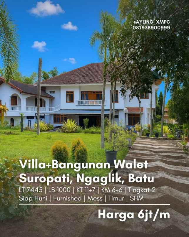 dijual villa villa suropati ngaglik