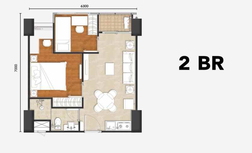 disewakan apartemen apartemen transpark cibubur